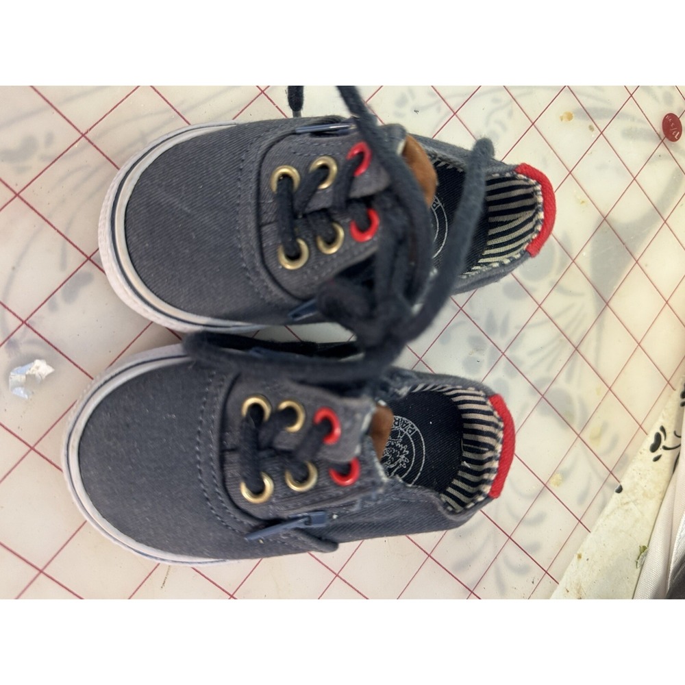 Poll Parrot Ahoy Casual Sneakers Navy Blue / Red Infant 3M Or Reborn Doll Shoes